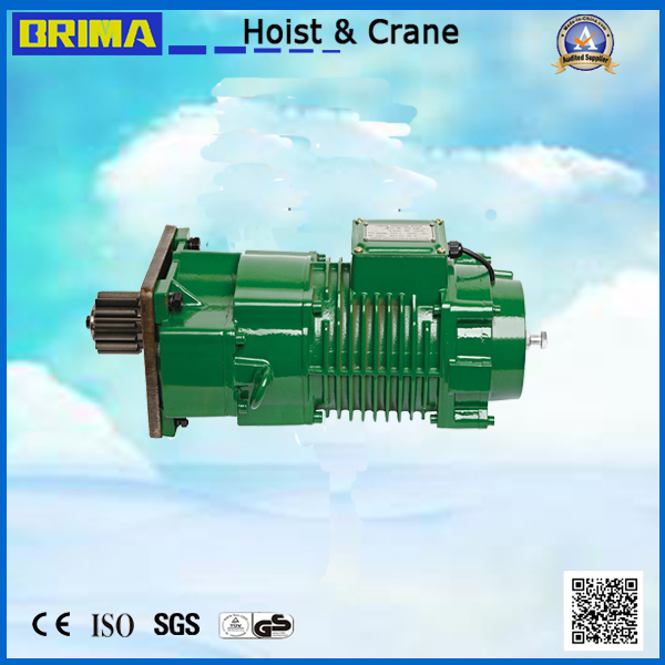 Motor eléctrico del carro del extremo de la grúa 0.75kw/motor adaptado