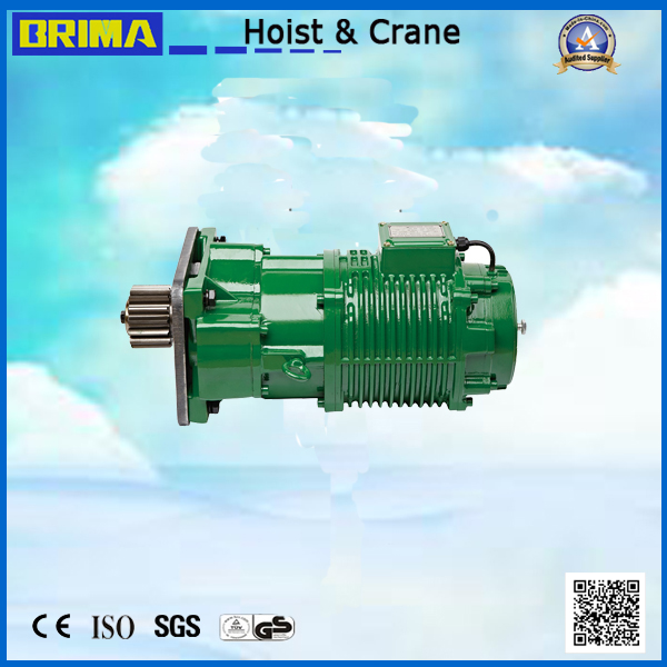 Motor eléctrico del carro del extremo de la grúa 0.75kw/motor adaptado