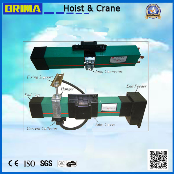Sistema conductor de grúa Barra conductora de barra colectora de carro con riel eléctrico cerrado